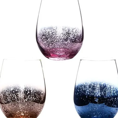 Nordic Star Crystal Stemless  Wine Glasses