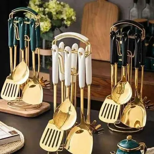 Heavy duty Golden Serving Spoons Set