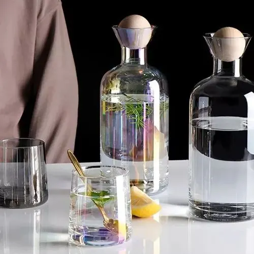 Tall Clear Water juice glass set