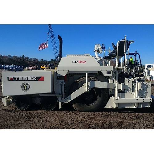 Terex CR352 Tracked and Wheeled Asphalt Paver Featured