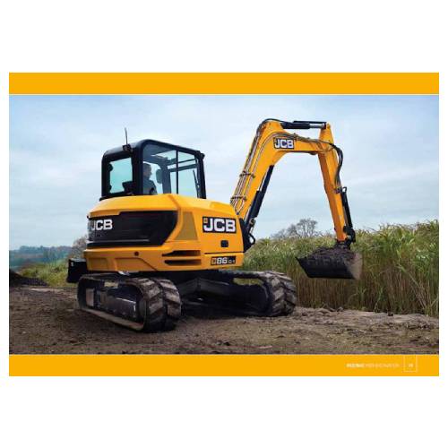 JCB 86C-2 Cab Mini Excavator Featured