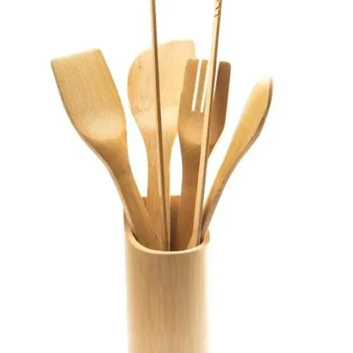 5in 1 Bamboo non stick Wooden Spoon Set