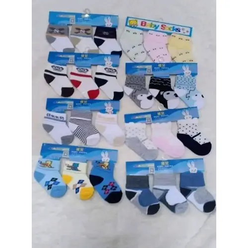 Baby Boys Girls Socks - 3 Pairs Toddler Thick Warm Seamless Chunky