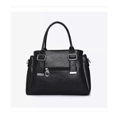Ladies black leather Hand bag