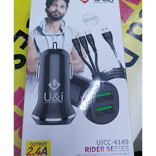 U&i Rider series 3 in 1 charging cable - car charger in 1-charging-cable-car-charger
