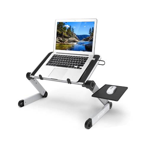 Foldable Multifunctional Laptop Stand with Mouse Rest and Dual cooling