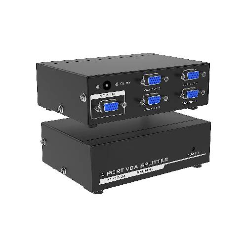 4 Port 200MHz VGA Splitter VGA-2004  Sharing Switch Box