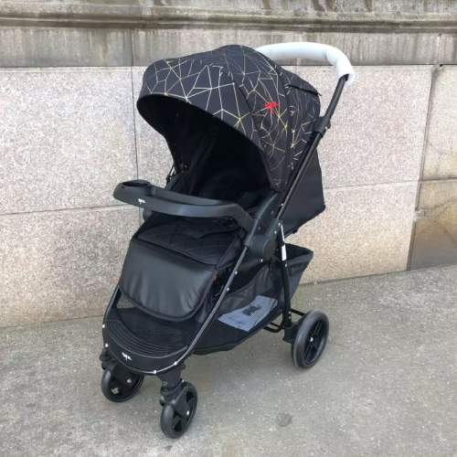 Baby Stroller Black with Sleek lines