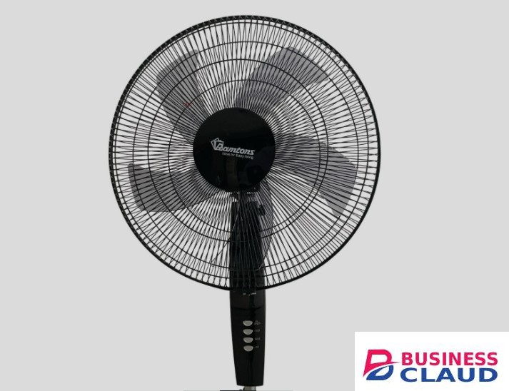 BLACK STAND FAN , WITH REMOTE – (RM/757)