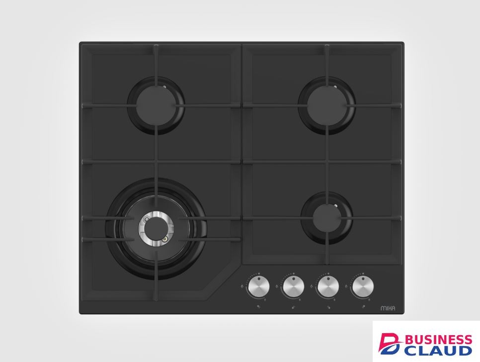 MIKA Built In Gas Hob, 60cm, Glass (MGH61405FBGW)