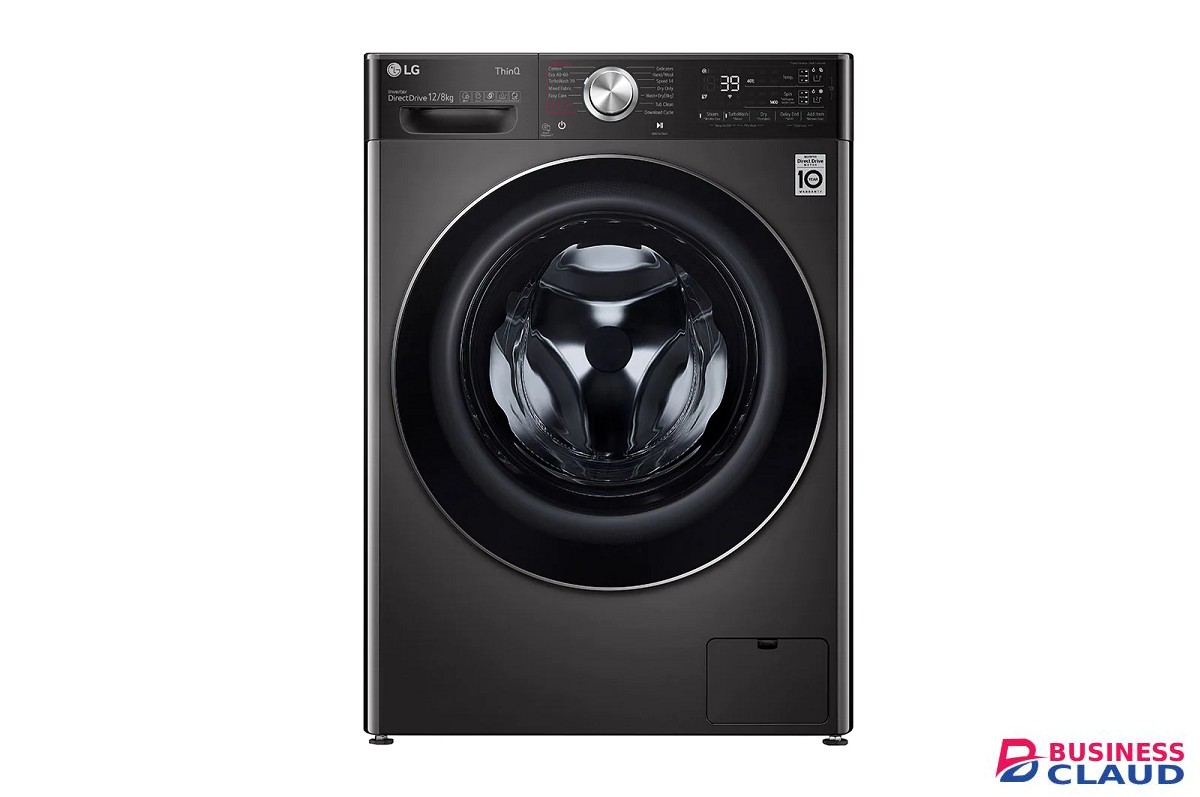 LG 12/8KG FRONT LOAD WASHING MACHINE BLACK(F4V9BDP2EE)