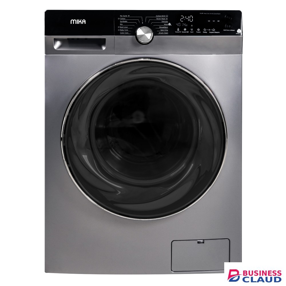 MIKA FRONT Load Washer Machine 12KG, Fully Automatic(MWAFS3212DS)
