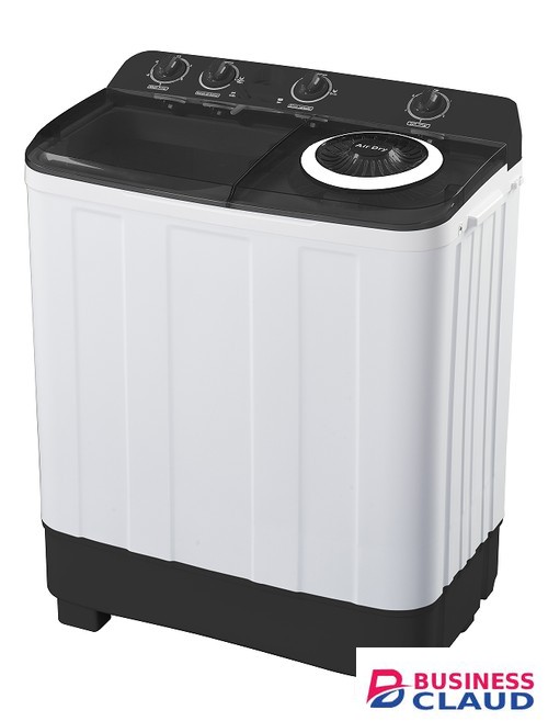 MIKA Washing Machine, 10Kg, Semi-Automatic, Twin Tub, White & Black (MWSTT5210)