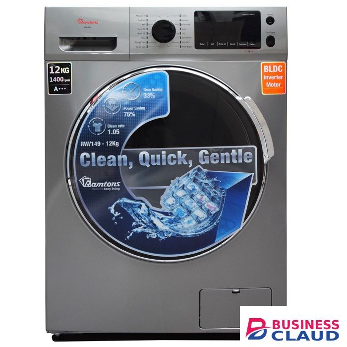 RAMTON FRONT LOAD FULLY AUTOMATIC 12KG WASHER 1400RPM (RW/149)