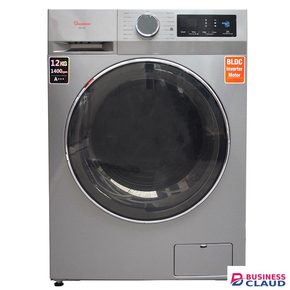RAMTON FRONT LOAD FULLY AUTOMATIC 12KG WASHER 1400RPM -( RW/153)