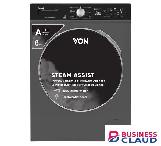 VON HOTPOINT WASHING MACHINE 10KG FRONT LOAD 1400Rpm(VALW-10FVK)
