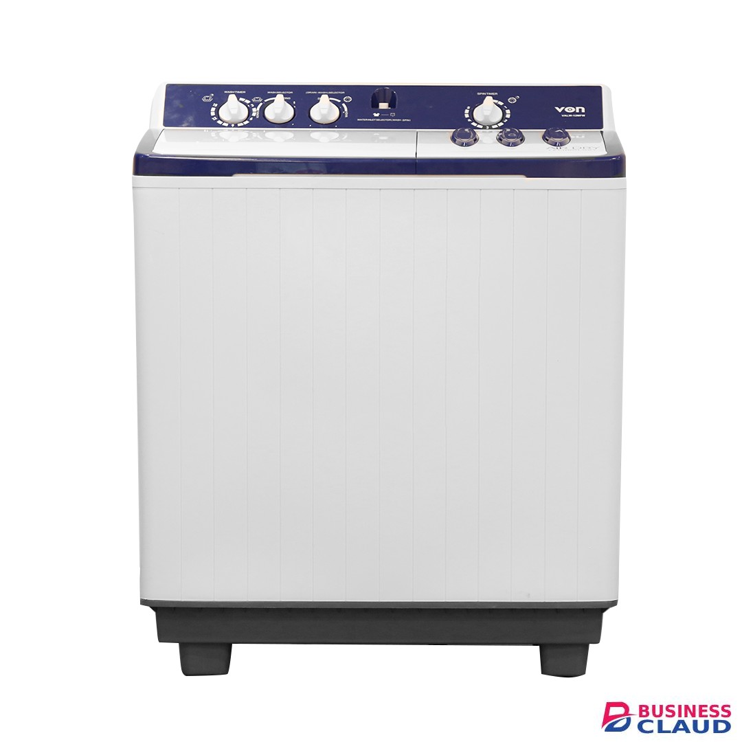 VON Twin Tub Washing Machine, White 10KG(VALW-10MFW)