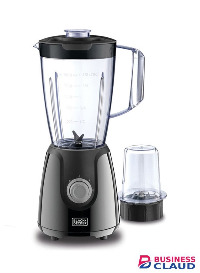 Black and Decker Blender with Grinder, 1.5L – 400W(BX4130-B5)