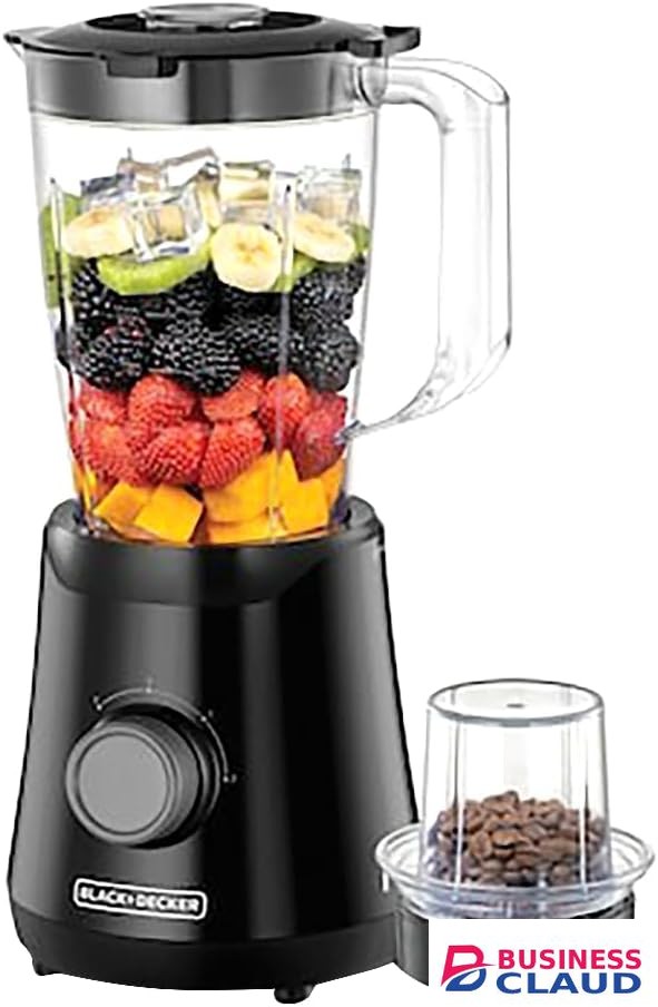 Black and Decker BX530-B5 Blender with Grinder, 1.5L – 500W