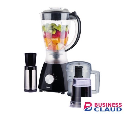 MIKA BLENDER 1.5L 3 in 1, With Grinder, Chopper & SS Filter(MBLR304/BL)