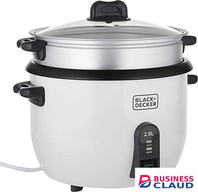 Black+Decker 2.8 Liter Non-Stick Rice Cooker 1000W(RC2850-B5)