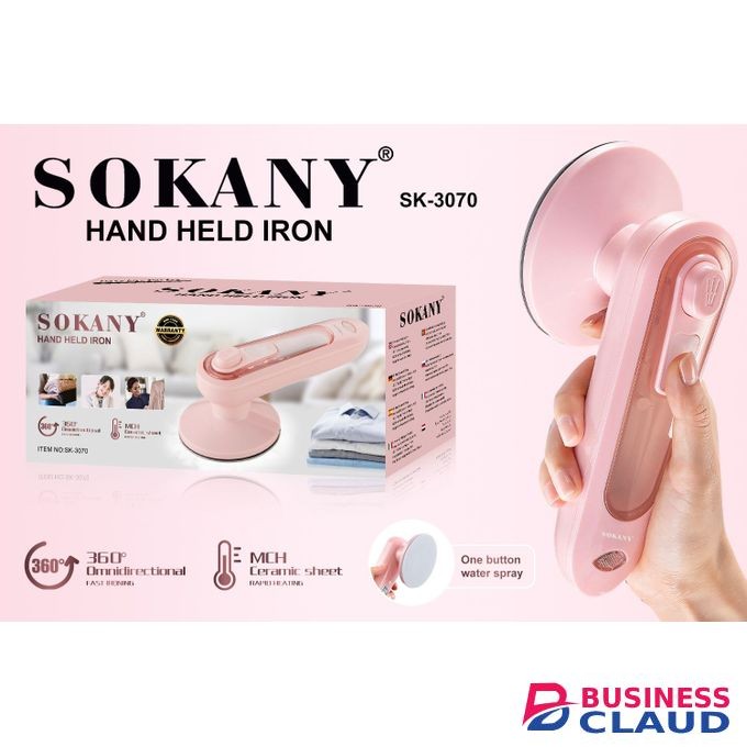 SK-3070 Sokany Travel Hand Held Iron/Garment Steam Brush