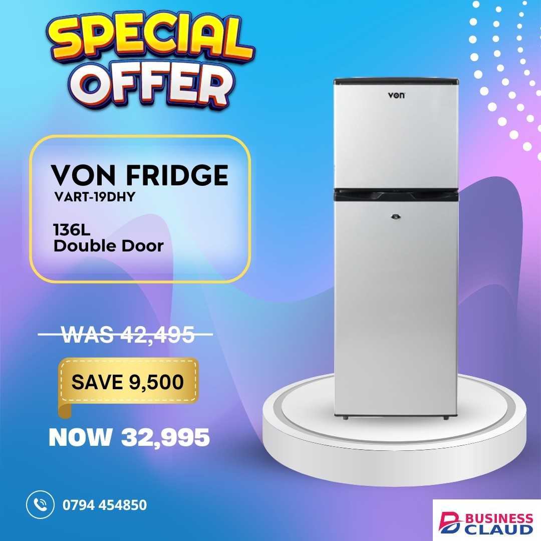 Von VART-19DHY 136L Fridge