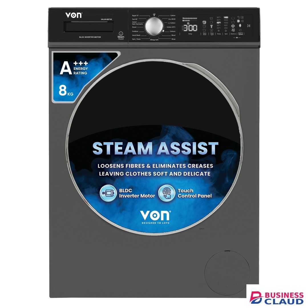Von VALW-08FVK 8kg Front Load Washing Machine -