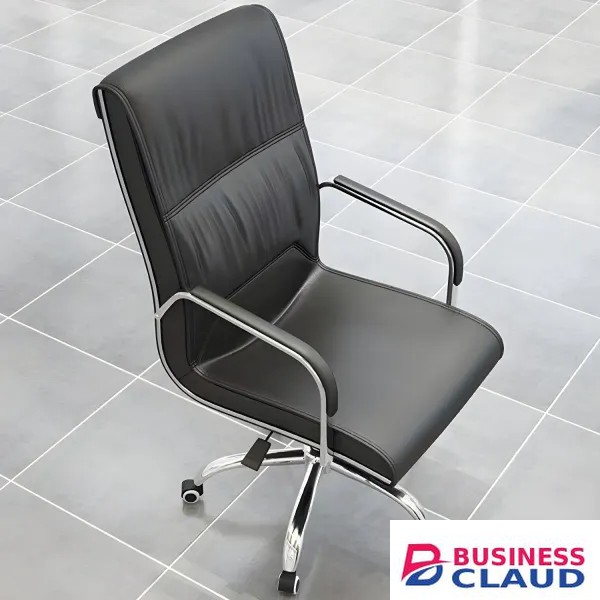 Executive Mid-Back Leather Office Chair – Sleek Comfort with a Professional Touch