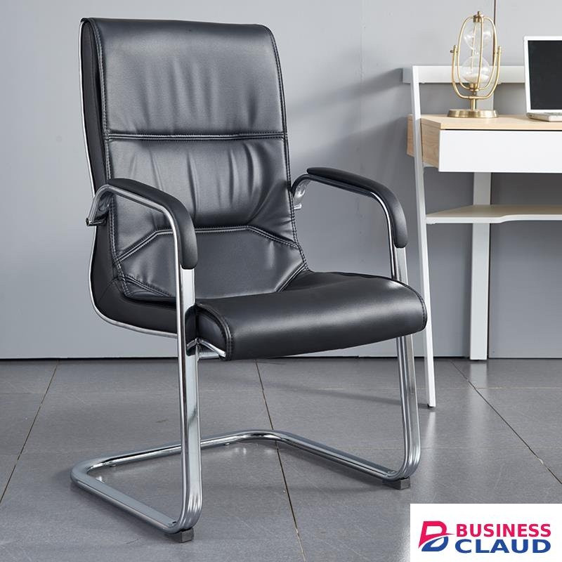 High back Cantilever Leather Visitor chair