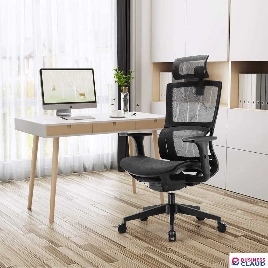 High back orthopedic office seat