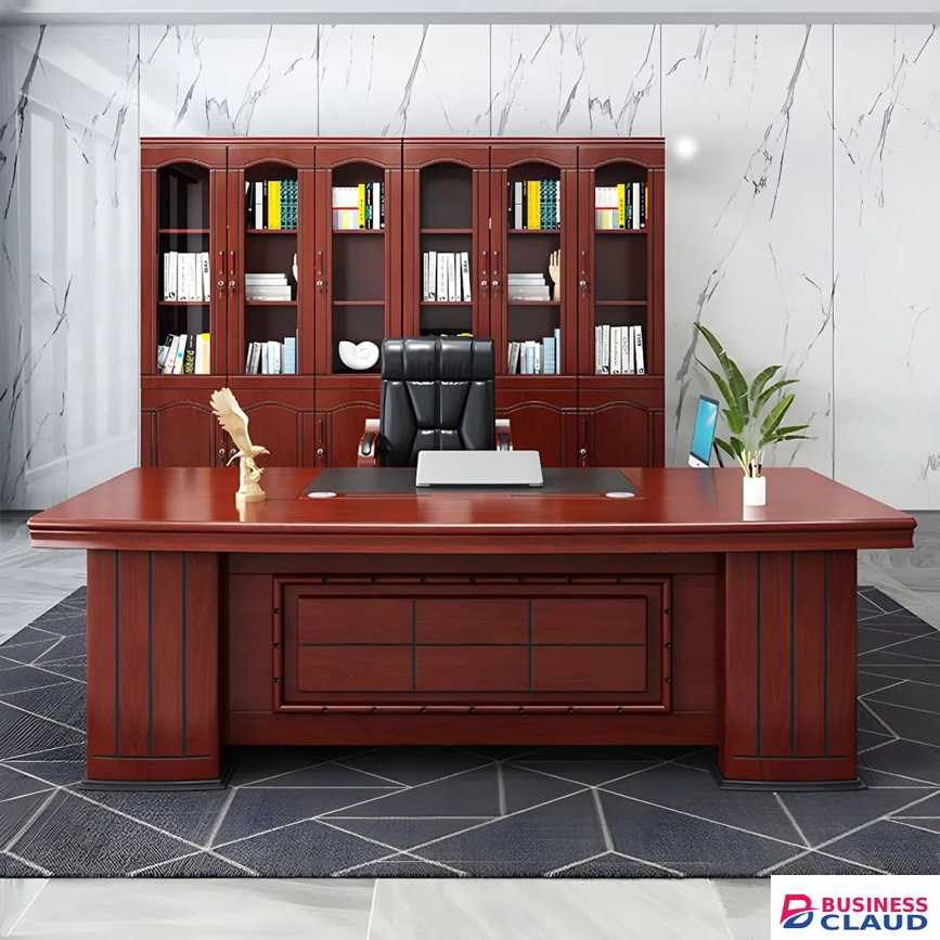 2000mm Mahogany Executive office Desk