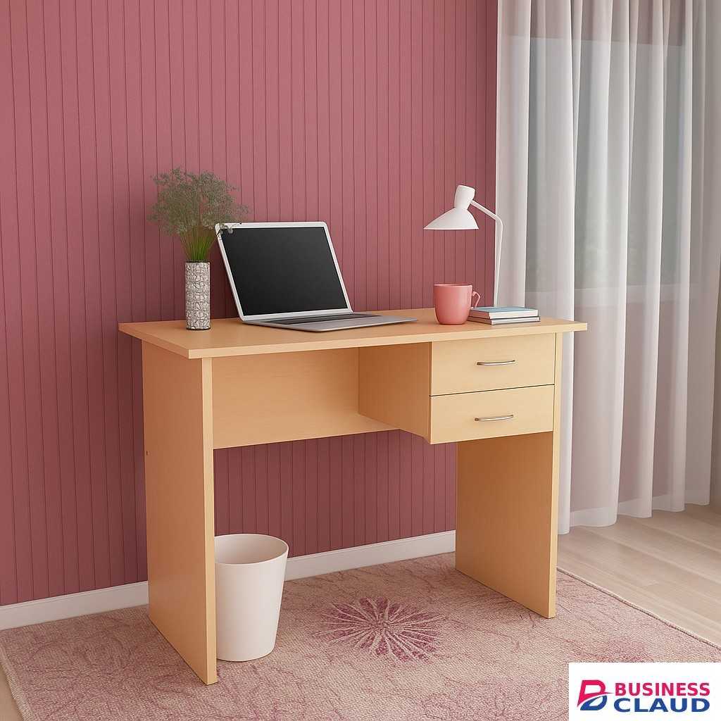 1.0m Wooden Study Desk with Drawers – Compact & Functional Design