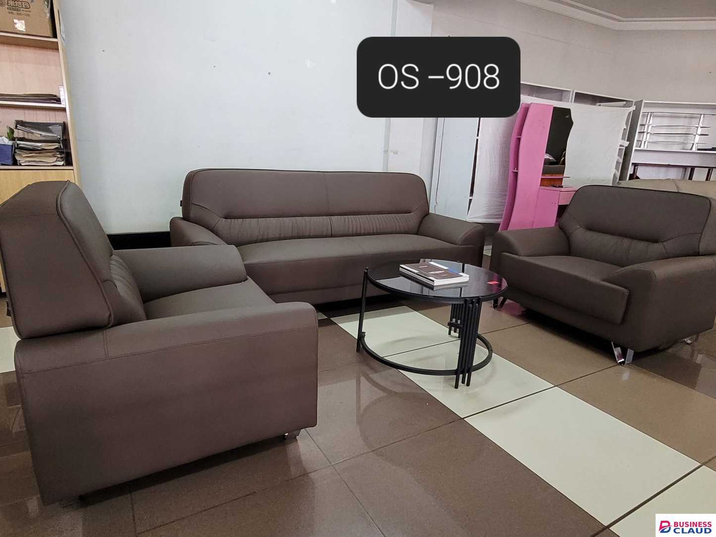 Brown Office Sofa Set