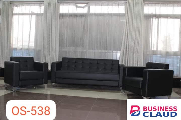 Black Office Sofa Set