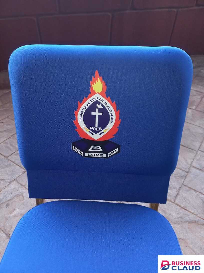 Blue Church Chair