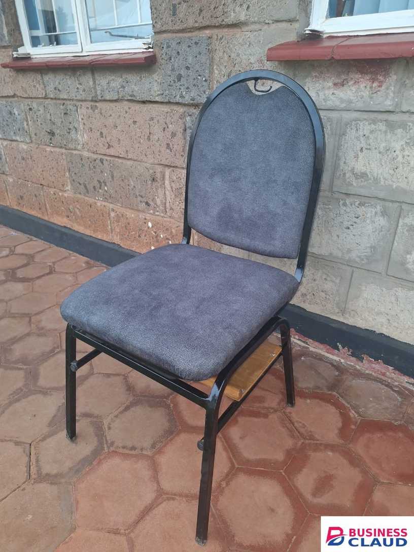 Grey Stacking Church Chair