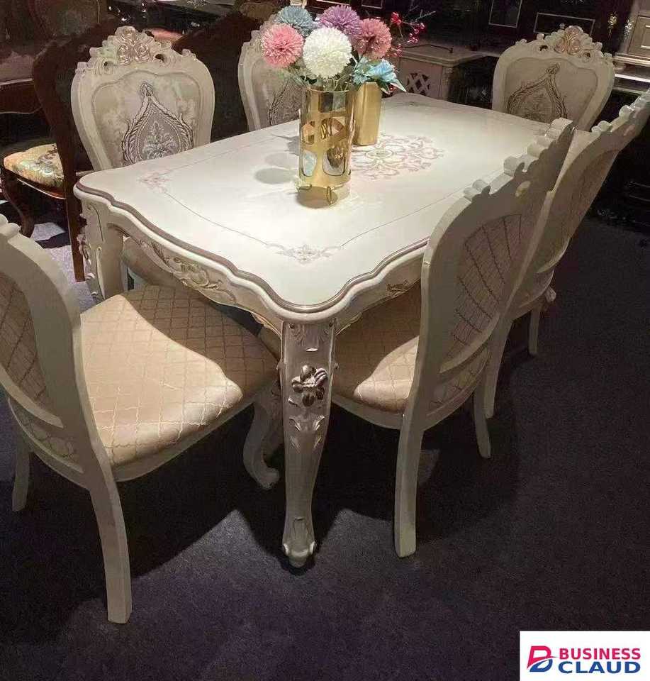 Carved Dining Table Set