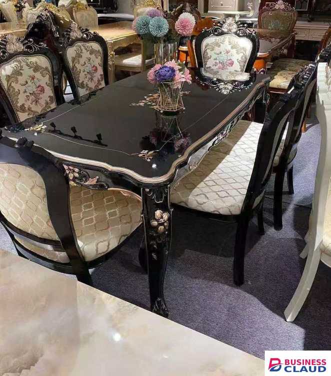 Lacquer Dining Table Set