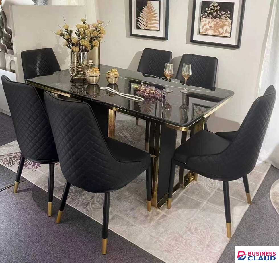 Black Dining Table Set