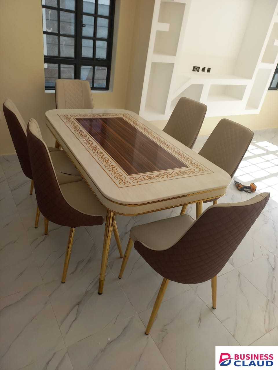 Luxurious Marble Top Dining Set