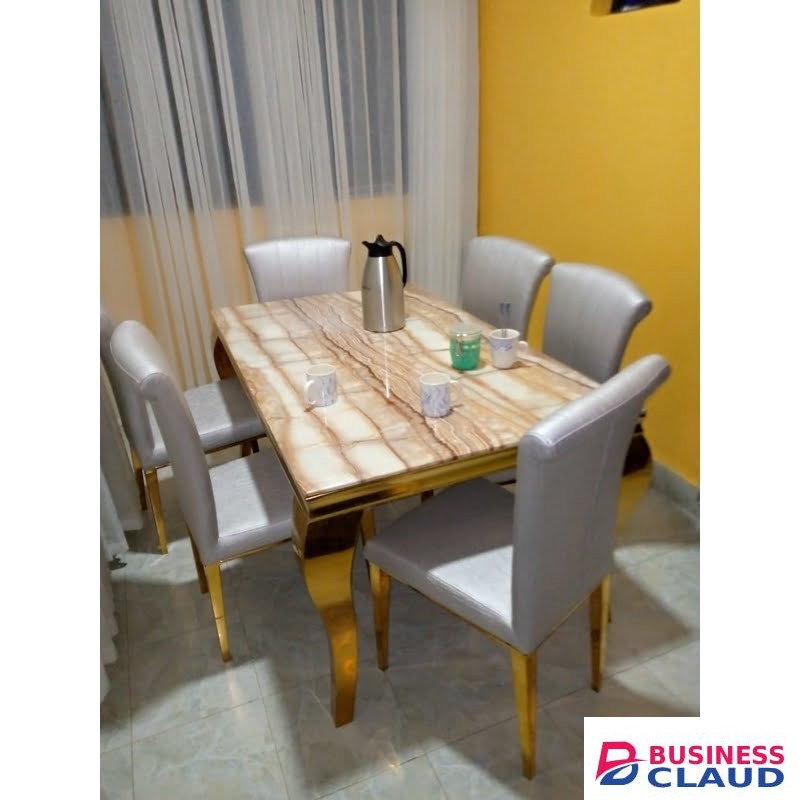 Royal 6 Seater Pure Marble Dining Table