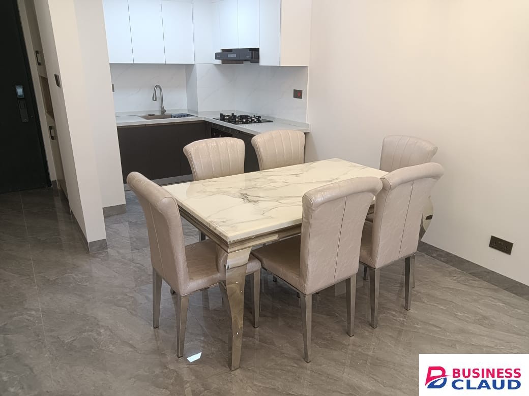 White Top Marble Dining Set