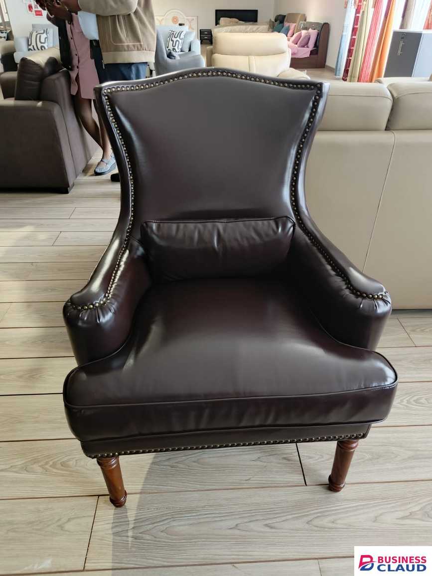 Leather Wingback Armchair
