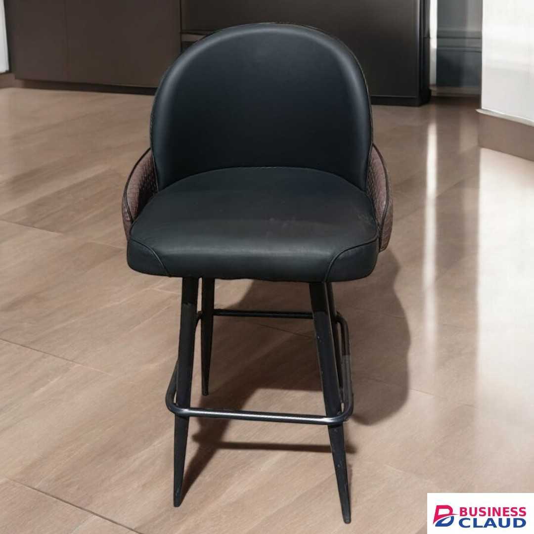 Black Swivel Kitchen Stool