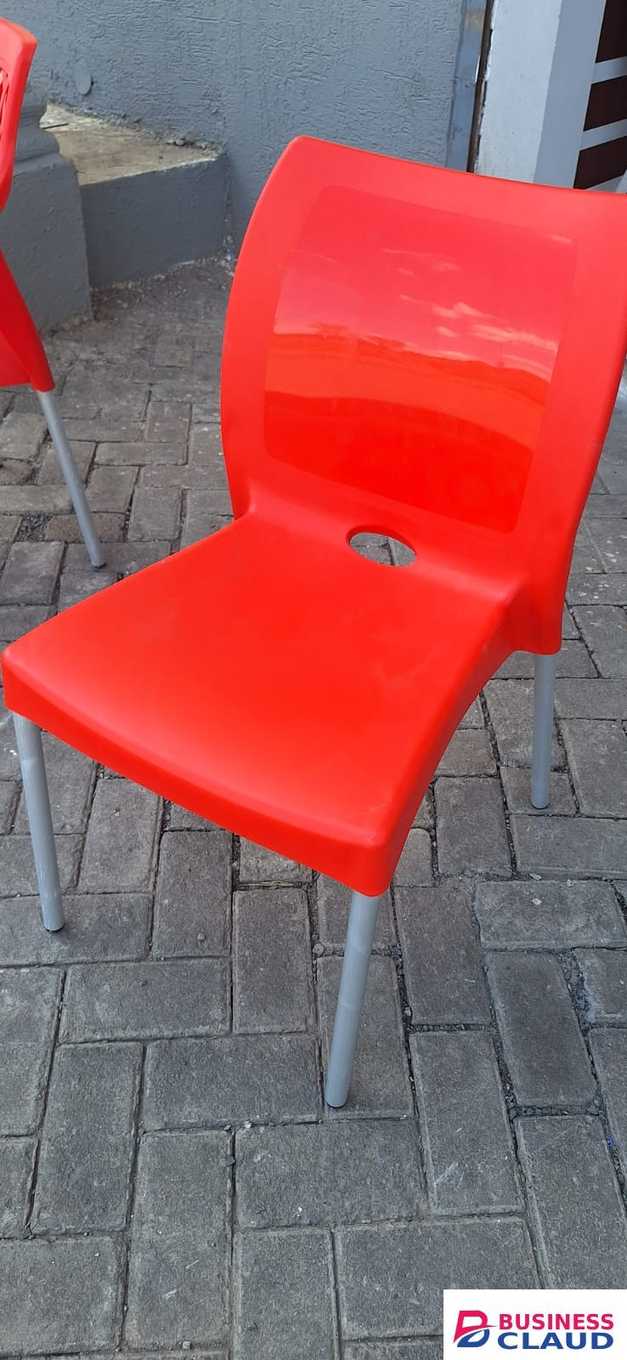 Red Outdoor Plastic Chair