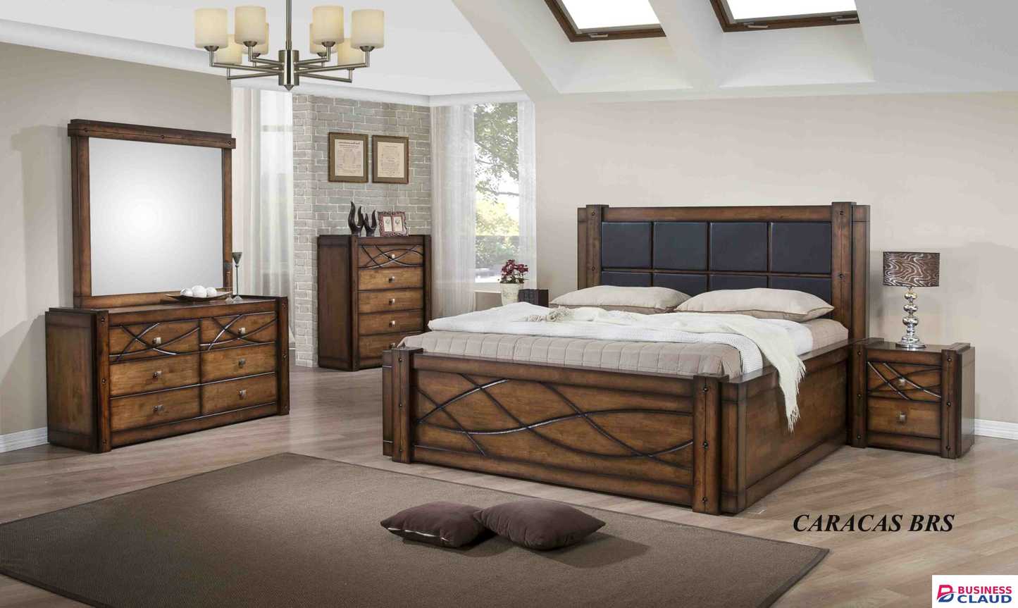 Caracas Queen Bed + Two Bed Side