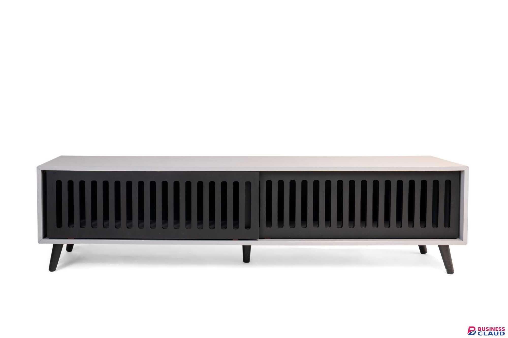 Poa Tv Stand - Grey & Black