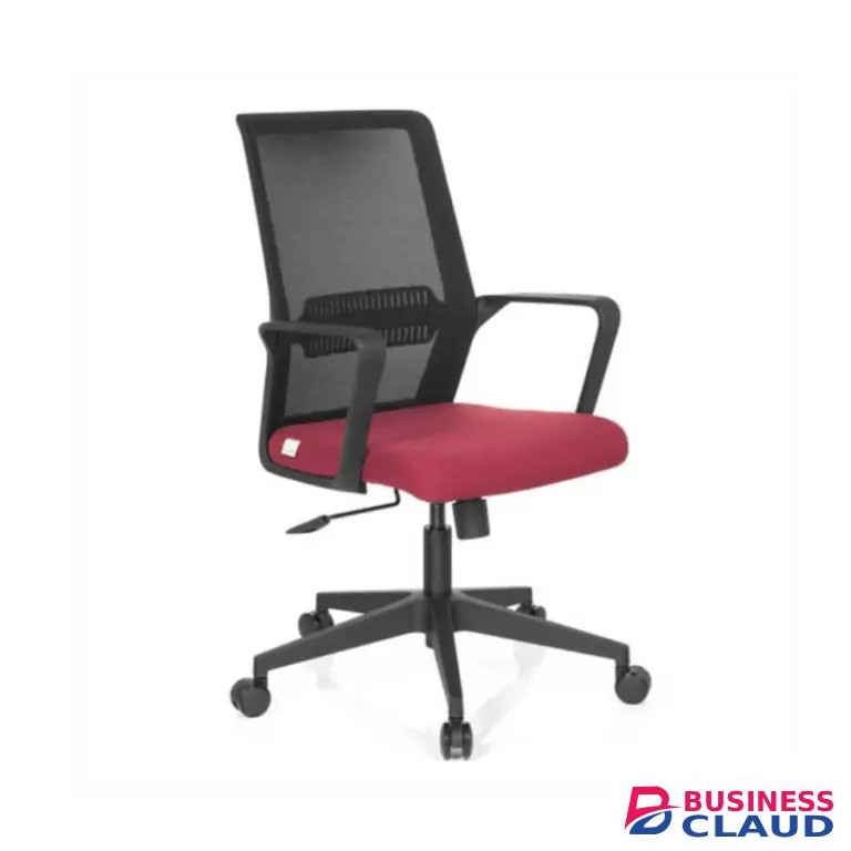 6046B/2146B Office Chair Mb Mesh Blk/Red (Fos)