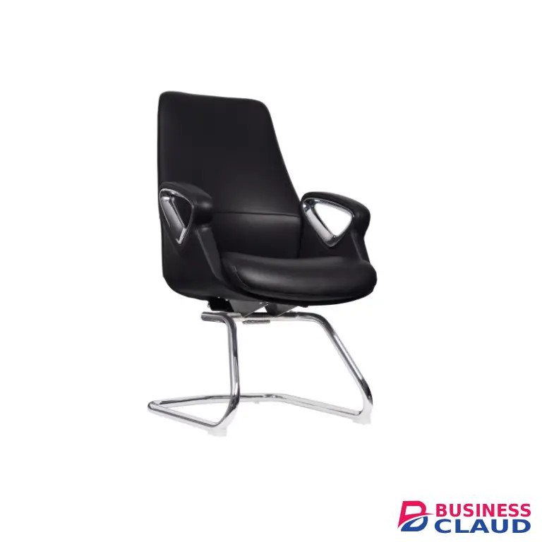 Py-12-2 Blk Office Chair Vis Leath (Hil)
